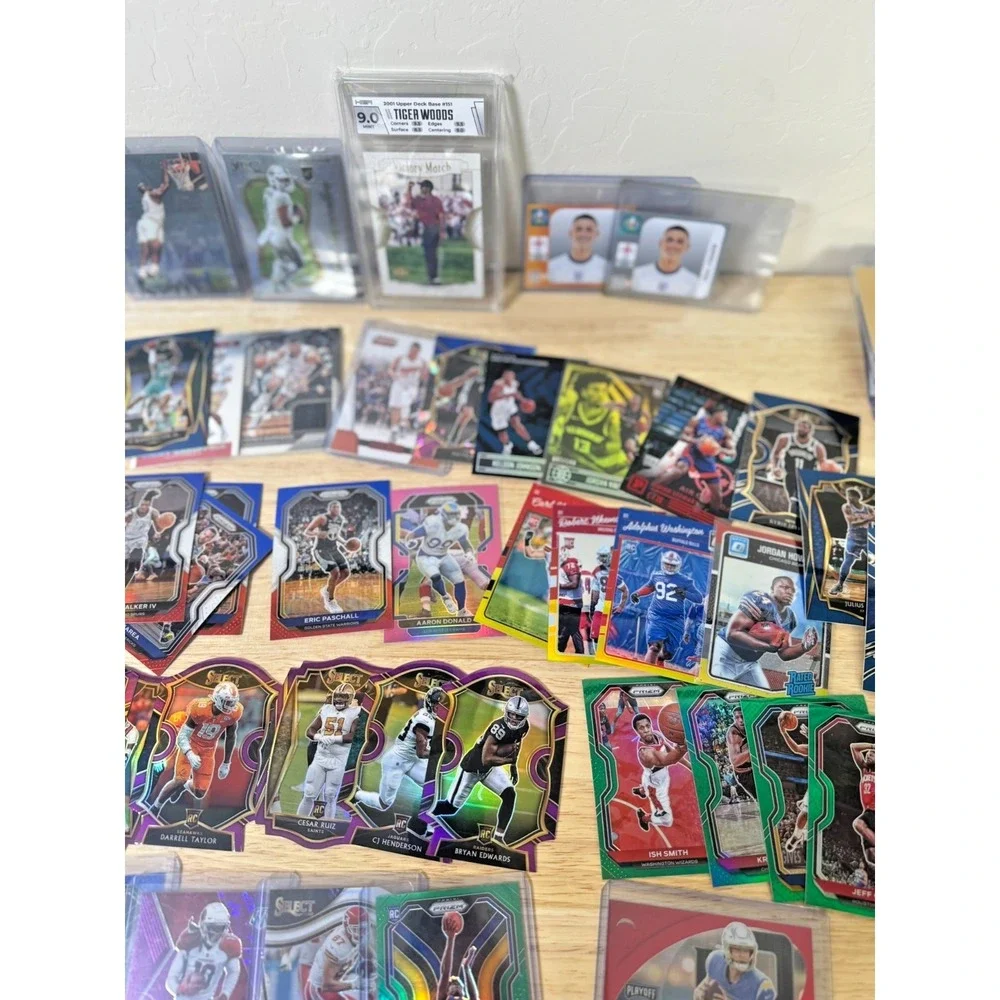 Sports Card Lot (200+ Cards) - Low End Cards Rookies Silvers SP Numbered READ